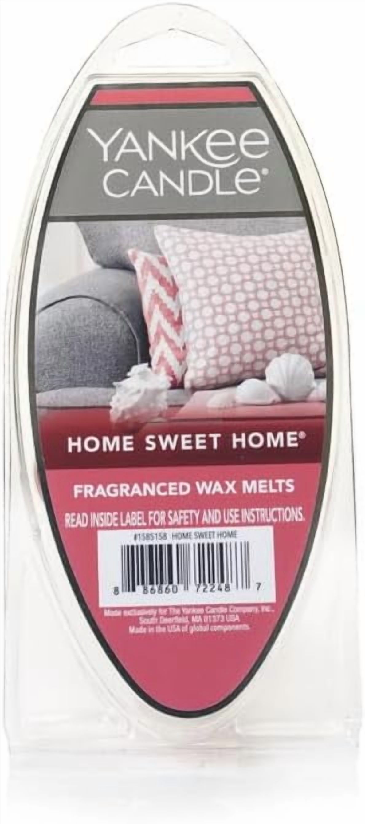 Yankee Candle Home Sweet Home Wax Melts 6 Count (Pack of 3) Ideal for Use in All Wax Warmers Perfect for DIY Candle Making