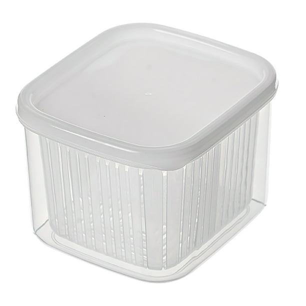 Contenedor De Ahorro De Productos De Cocina, Productos De Cocina, Verduras, Frutas, Verduras, Frutas, Organizador Para Nevera, Cesta De Drenaje, Contenedor De Almacenamiento, Diseño Elevado