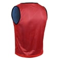 thumbnail image 4 of Athllete Reversible Pinnies Training Vest Scrimmage Practice Jersey (Red/Blue, Small), 4 of 5