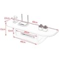 thumbnail image 2 of Wall Mounted TV Cabinet Wall Shelf Floating Shelf TV Console TV Stands Multimedia Storage Shelf Display Shelf Bedroom Living Room Decoration Shelves Bookshelf Goods Rack TV Bracket, 2 of 4