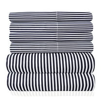 1500 Egyptian Quality Extra Soft Deep Pocket Bedroom Classic Stripe Sheet Set