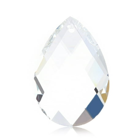 

OOKWE 1pc Grid Clear Chandelier Glass Lamp Prisms Parts Hanging Drops Pendants 38mm