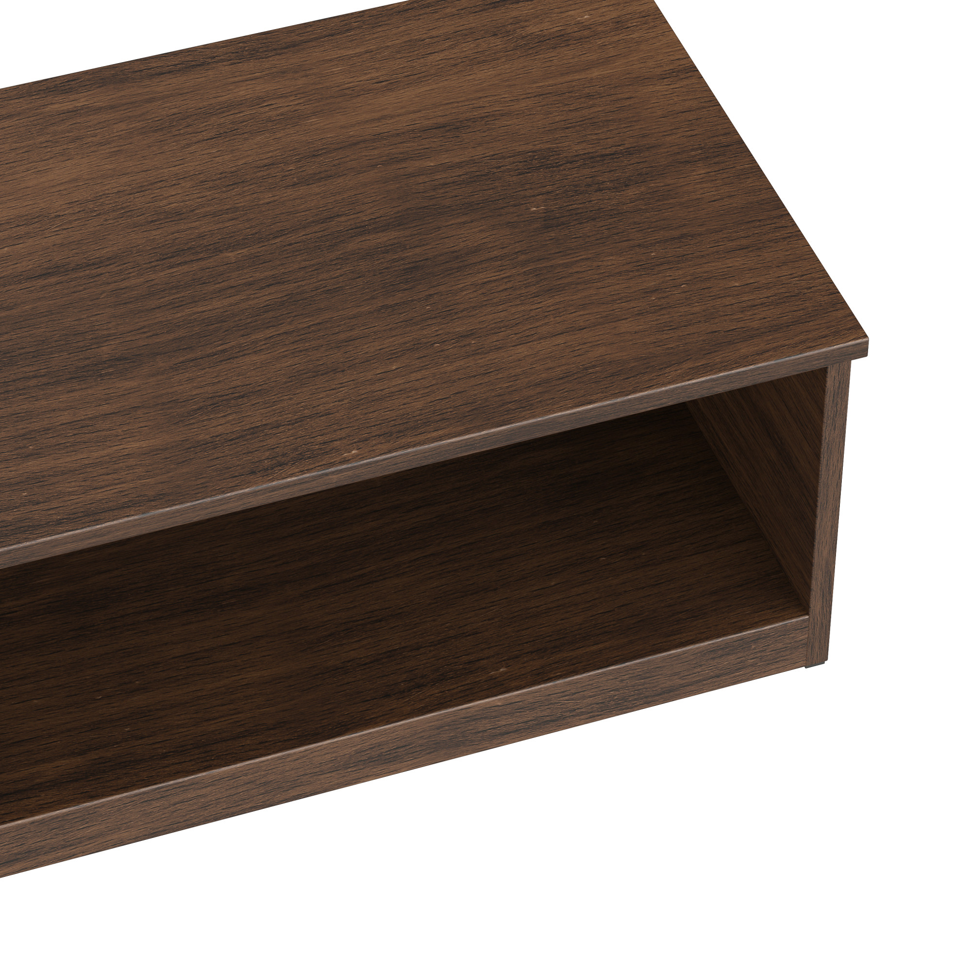 (3 pack) Mainstays Ardent Open Shelf Modular Storage System, Walnut