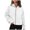White, variant on Viikei Zip Up Hoodies for Women Sweatshirt for Women Women Casual Loose Hooded Long Sleeve Zipper Solid Cardigan Blouse Hoodies Sweatshirt Tops with Pocket