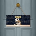 thumbnail image 2 of Happy New Year Brittany Spaniel Welcome 2025 Balloon Firework Party Landscape Wood Sign Brittany Dog Lover Gifts Idea Hanging Wall Home Decor - 01014, 2 of 5