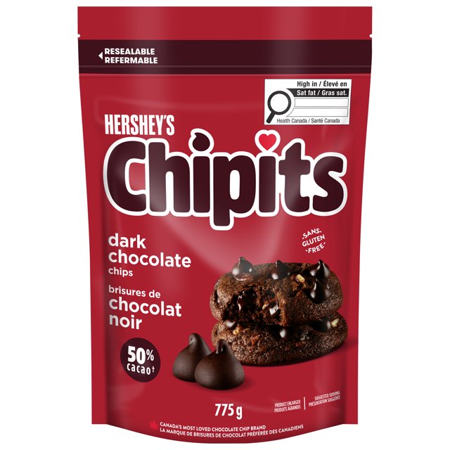Brisures de chocolat noir HERSHEY'S CHIPITS, 775 g