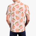 thumbnail image 6 of Salouo Peach With Leaves for Men's Short Sleeve Polo Shirts,Polo Shirts for Men Performance Short Sleeve Golf Shirt Athletic Casual Collared T-Shirt-Large, 6 of 8