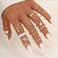 thumbnail image 2 of HAHDAXIA Stocking Stuffers for Teens Gold Stackable Rings Set for Women Vintage Knuckle Rings for Teen Girls Midi Rings Pack Statement Bohemian Stacking Rings for Women Multiple Rings Pack, 2 of 7