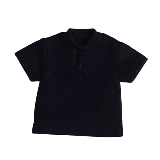 Figura de acción a escala 1/9, ropa, disfraz de muñeca, camiseta, vestido clásico informal para Negro