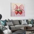 thumbnail image 2 of Fenyluxe Strawberries Canvas Prints Wall Art Ready To Hang Room Home Art Decor Gift Idea 12x12in, 2 of 6