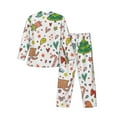 thumbnail image 2 of Kll Winter Christmas Sleepwear Mens Flannel Pajamas,Long Cotton Pj Set, 2 of 9