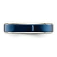thumbnail image 3 of Auriga Fine Jewelry Stainless Steel Polished Blue IP-plated 5mm Men's Band Size 9, 3 of 6