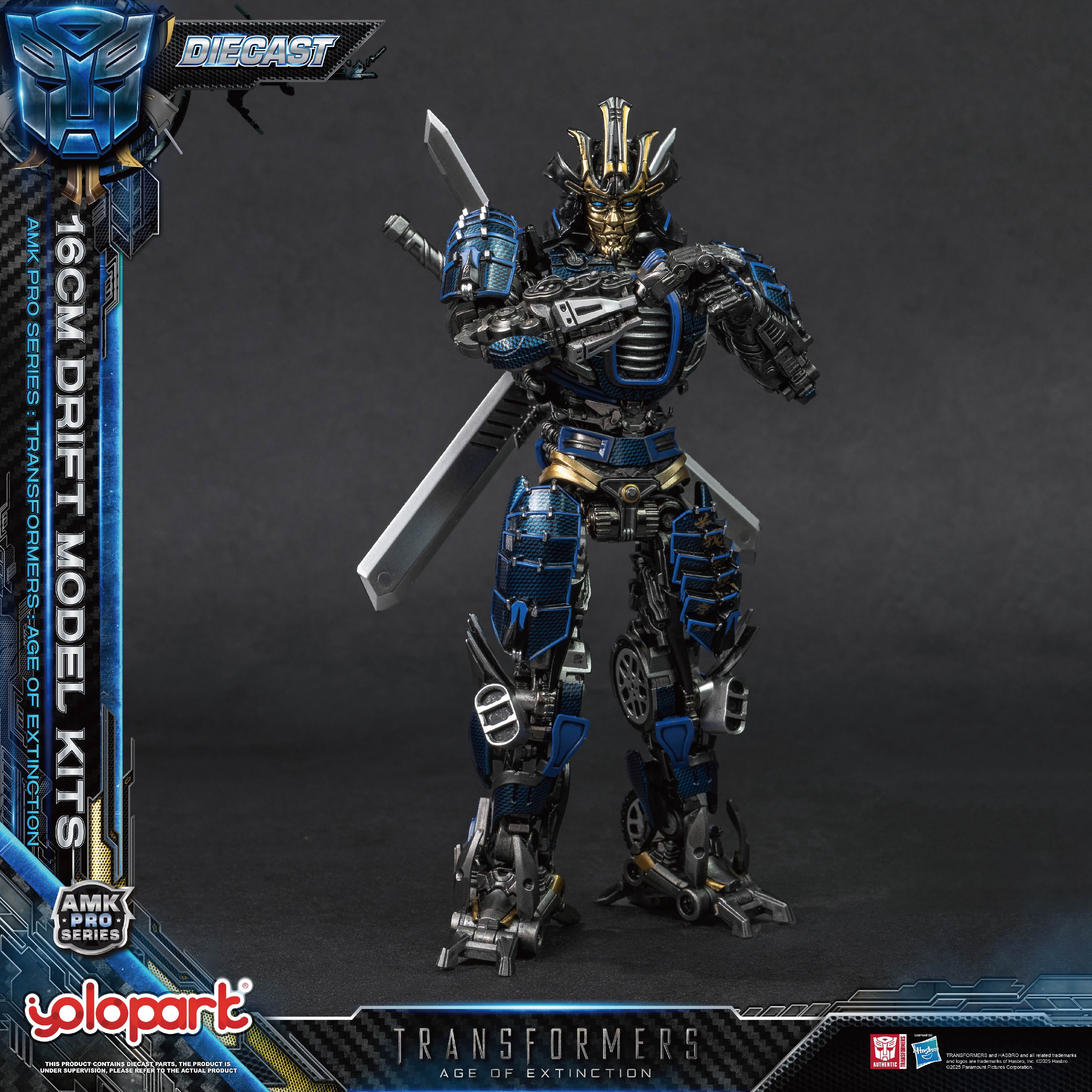 YOLOPARK Drif Transformers Toys, Transformers: Age of Extinction - Drif Action Figure, 6.29", Gift for Transformers Fan Non-transforming