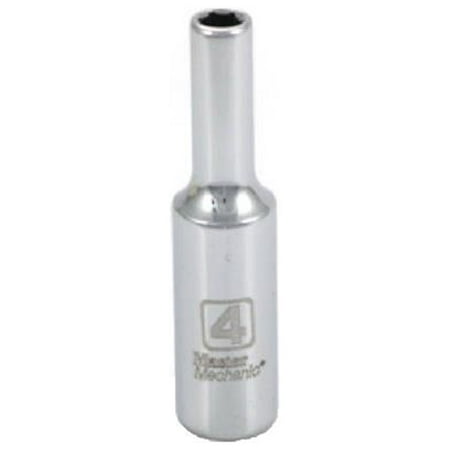 

Master Mechanic 213556 Metric Deep Well Socket 6-Point 1/4 In. Drive 4mm - Quantity 10
