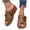 Brown, variant on Floral Platform Shoes, Summer Shoes, 3d Floral Cutout Women's Leather Soft Insole Orthopedic Arch Support Sandals, Retro Bohemian Wedge Slippers, Suede Moccasins., Brown 5.5