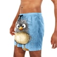thumbnail image 6 of BRGZLK Mens Beach Shorts Summer Drawstring Waist Funny Cute Animal Expression Printing Summer Swim Trunks Novelty Beachwear Sports Vacation Shorts with Pockets, 6 of 6