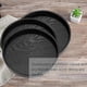thumbnail image 2 of Wooden Tray Round 24*2cm Black Wooden Tray Round Tea Tray Home Office Living Room Food Tray, 2 of 4