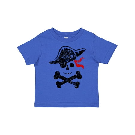 

Inktastic Grunge Pirate Skull and Cross Bones Gift Toddler Boy or Toddler Girl T-Shirt