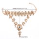 thumbnail image 5 of Jumpingount Collar Colgante grande Gargantilla de clavícula exagerada Cadenas de cuello grueso de moda Señora Vintage Encanto de boda Ropa, zapatos y accesorios Miscelánea Jumpingount AP015001-00, 5 of 6