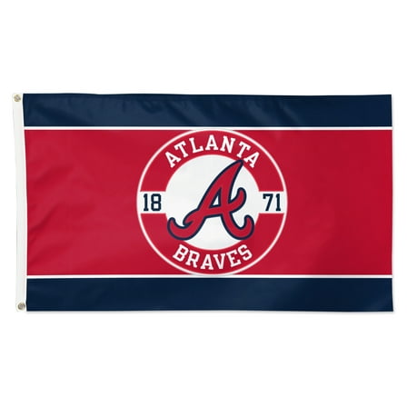 WinCraft Atlanta Braves 3' x 5' Applique Flag