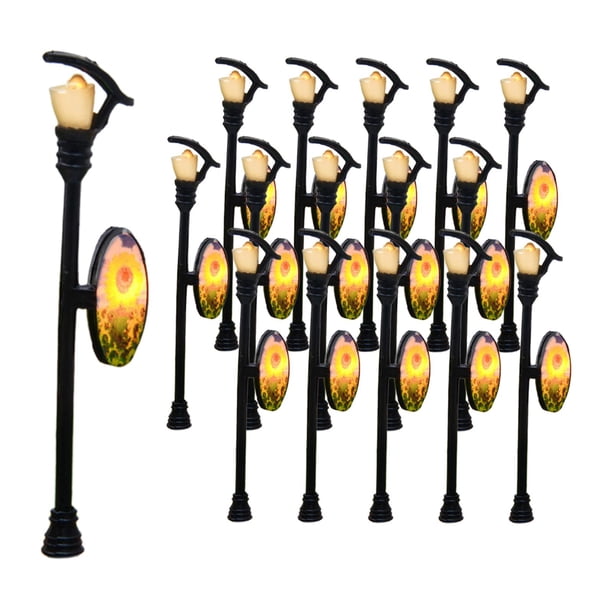 20 faroles para exteriores de 1/100 pulgadas, mini faroles para paisajes. Estilo D