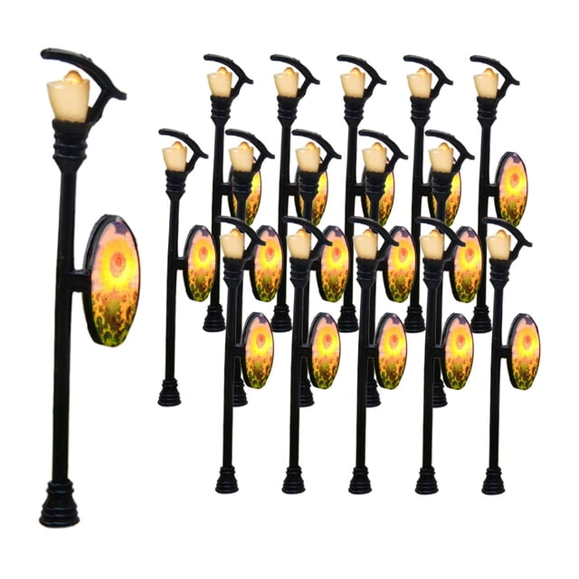 20 faroles para exteriores de 1/100 pulgadas, mini faroles para paisajes. Estilo D