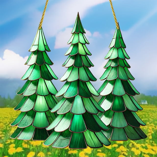Artículos para Mujeres Xihbxyly Tres Colgantes de Cadena Acrílica para Árboles de Navidad