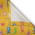 thumbnail image 4 of Ambesonne Cartoon Valance Pack of 2, Colorful Monsters, 42"X12", Marigold and Multicolor, 4 of 5