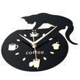 thumbnail image 3 of Simple Lindo Gato De Dibujos Animados Creativo Pecera Gato Reloj De Pared Hogar Dormitorio De Los Niños Decoración Reloj De Pared Sala De Estar Reloj De Acrílico 30 Cm Yuarrent HA022448-00, 3 of 7