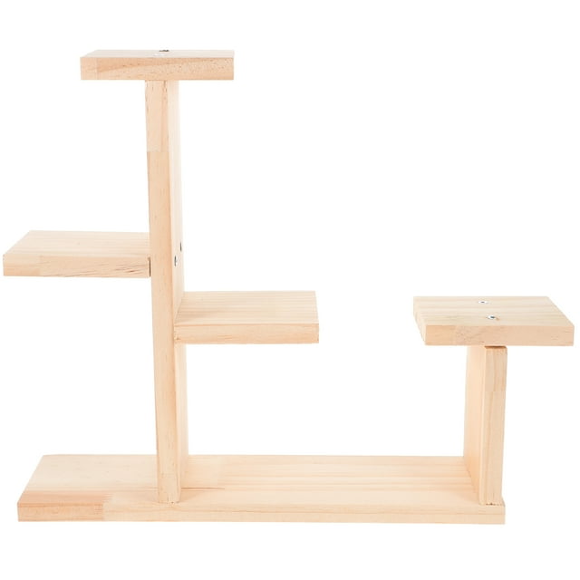 1 Set Wood Plant Stand Succulent Windowsill Shelf Flower Display Holder Rack Cake Cupcake Stand