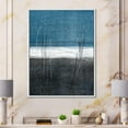 thumbnail image 3 of Designart Teal Meets Grey Abstract Art FLOAT FRAME WALL ART, 3 of 4
