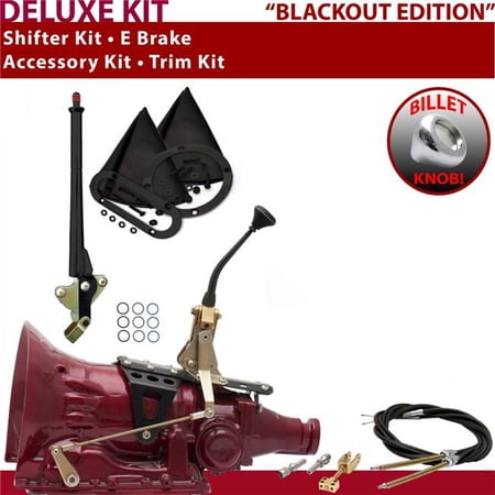 American Shifter 2004R Shifter Kit Black 8 in. E Brake Cable Trim Kit for EE15F