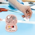 thumbnail image 3 of Milisten 1 Set Sewing Supplies Kit Pink Rectangular Sewing Organizer for Travel and Craft Projects, 3 of 7