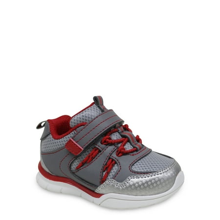 Athletic Works Baby Boy Athletic Bungee Sneaker, Sizes 2-6