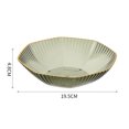 thumbnail image 6 of Hesroicy Fruit Bowl Transparent Golden Edge Large Capacity Food Grade Wide Mouth Snack Candy Orange Food Dish Plate Kitchen Supplies, 6 of 8