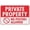 Warning Sign 2, variant on Private Property No Admittance Sign 8"x12", Aluminum Tin Warning Signs for Home Outdoor Garden, High-Visibility Security Sign