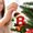 B, variant on DAMAI 2026 New Initial Christmas Ornaments With Santa Hats And Gift Boxes for Tree Decorations, 26 Letter Decorative Hanging Christmas Alphabet Letters DIY Craft Ornaments for Christmas Tree