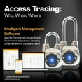 thumbnail image 3 of eGeeTouch 5th Gen Weatherproof Outdoor Smart Padlock, Long Shackle, 2-Pack, 3 of 8