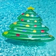 thumbnail image 2 of Swimline 70" Christmas Tree Inflatable Pool Mattress Raft, 2 of 4