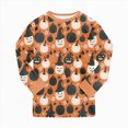 thumbnail image 4 of Gerichy Boys Girls Halloween Pajamas Cute Pumpkin Print Pjs Cotton Kids Sleepwear Clothes Sets Ghost Holiday Nightwear 2T-9T, 4 of 7
