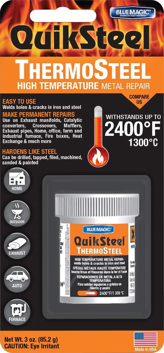 Blue Magic 18003TRI ThermoSteel HighTemp Metal Repair 3 oz