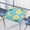 Summer Lemon Pattern, variant on Bardic Cute Watermelon Personalized Square Fitted Table Cover Elastic Tablecloth Reusable Waterproof Fabric Table Cloth for Dining Kitchen Party Indoor Outdoor, 34X34 Inch