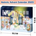 thumbnail image 3 of Christmas Advent Calendar With 24 Pieces Christmas Countdown Set With Mary And Animals For Holiday Family Tradition, 3 of 5