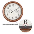 thumbnail image 4 of Vigorwise 12inch Outdoor Clocks Plastic Waterproof Wall Clock with Temperature & Humidity, 4 of 5
