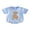 Blue, variant on Cenuakty Baby Boy Summer Romper Loose Fit Casual Stylish Puppy Embroidered Plaid Crew Neck Short Sleeve Jumpsuit
