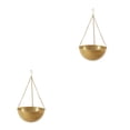 thumbnail image 4 of Yuarrent Materiales para espacios pequeños Jardines interiores y exteriores Macetas colgantes de metal de belleza Elegante oro L oro L 2piezas, 4 of 6