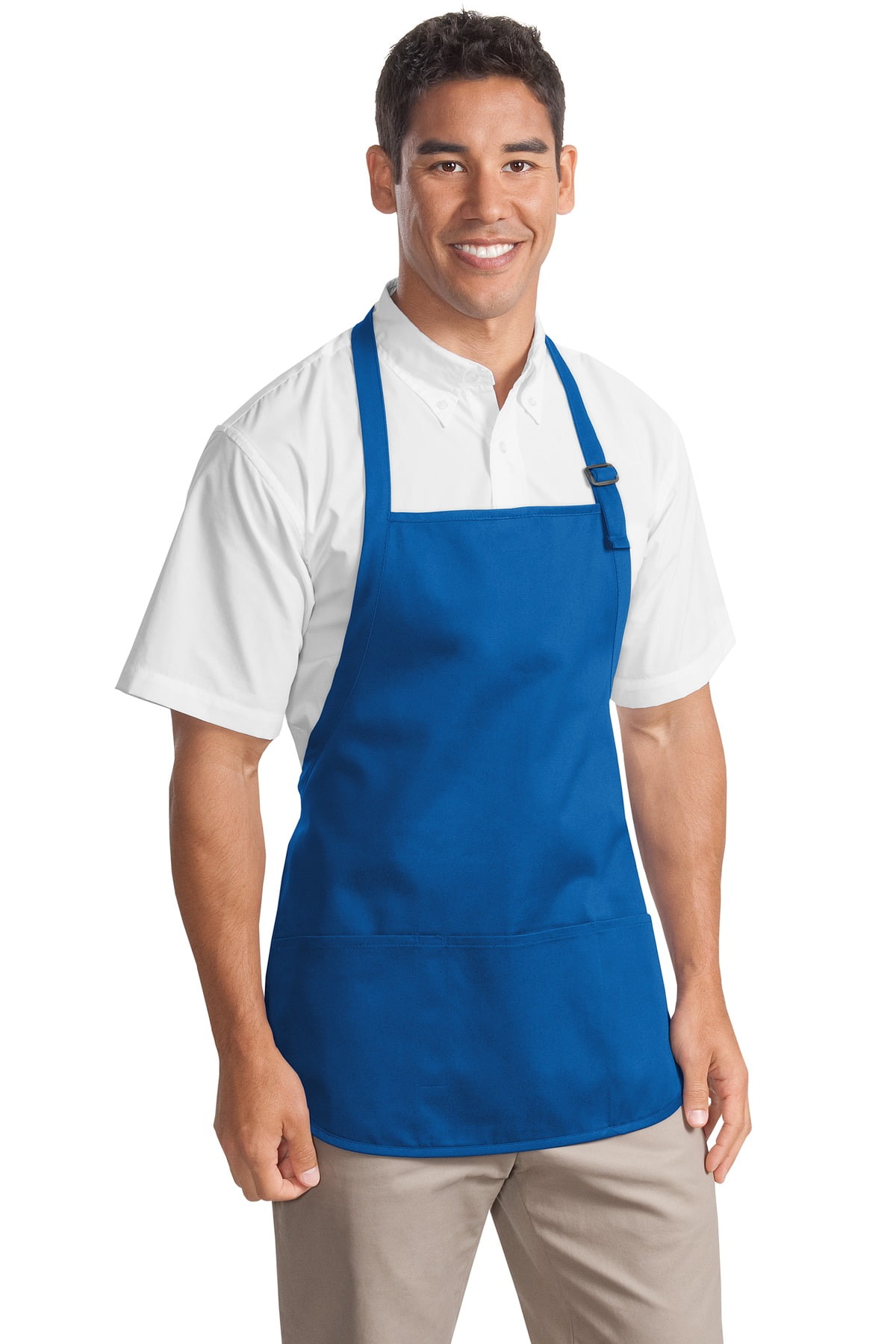 ROYAL BLUE  TABARD  APRON WITH FRONT POCKETS KITCHEN CLEANING CHEF  medium 