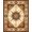 Brown Tan Ivory, Pattern 4, variant on ODIKA Scrollwork Distressed Border Motif Cowboy Vintage Southwestern Playful for Dorm Room, Small Living Apartment, Stain Resistant Low Profile