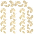 thumbnail image 1 of EeaseCA 20pcs Leaf-shaped Earring Post Charms Earring Making Material Earring Studs, 1 of 7
