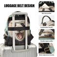 thumbnail image 4 of JIALIOU Mini Backpack Purse for Women Quilted Casual Daypack Small Travel Shoulder Bag, Panda Oil Painting, 4 of 7